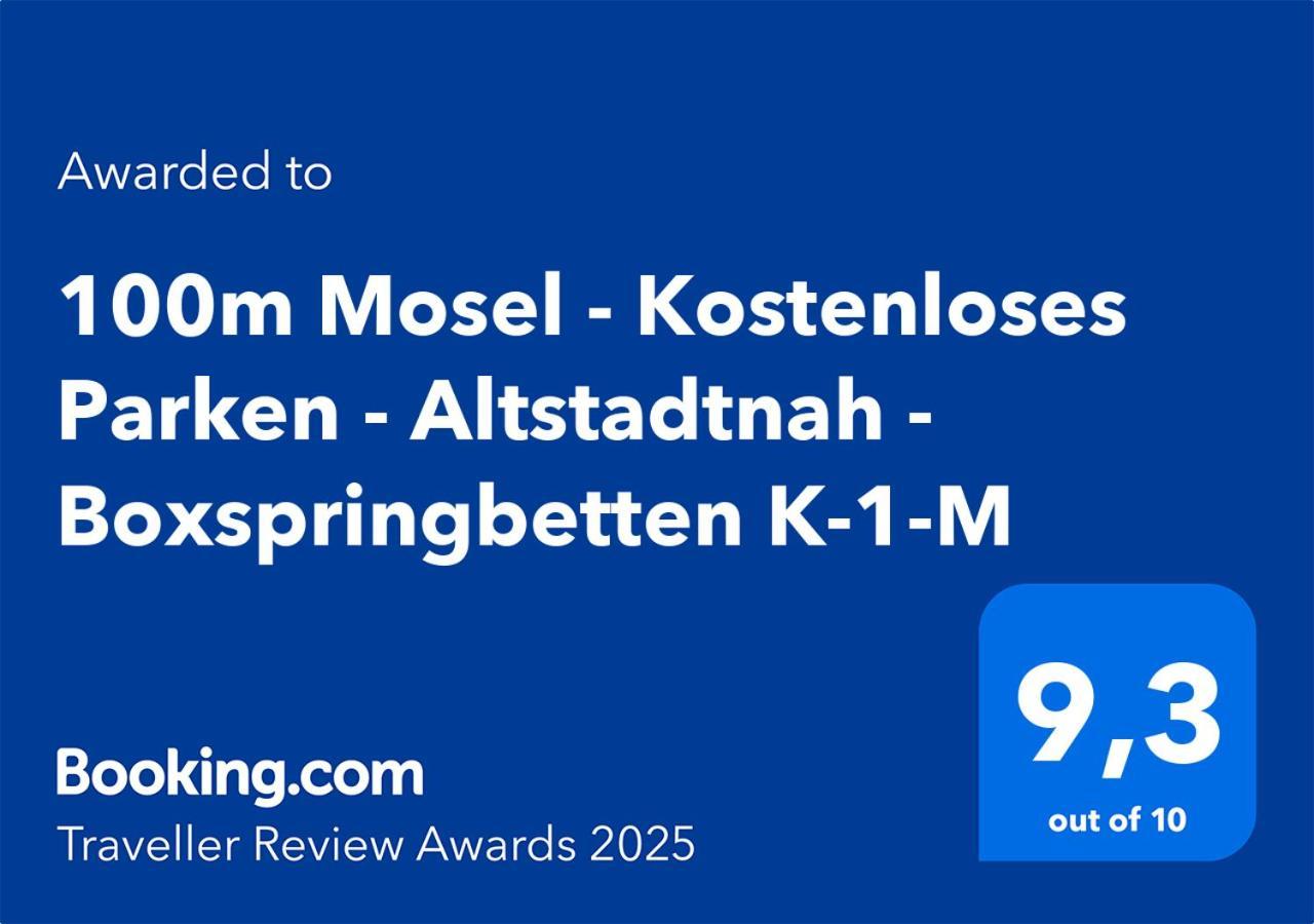 קובלנץ 100M Mosel - Kostenloses Parken - Altstadtnah - Boxspringbetten K-1-M מראה חיצוני תמונה